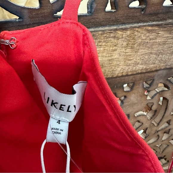 NWT Likely Aldina Midi Tasseled assymetrical Dress Size 4 reg $398 - Picture 7 of 9